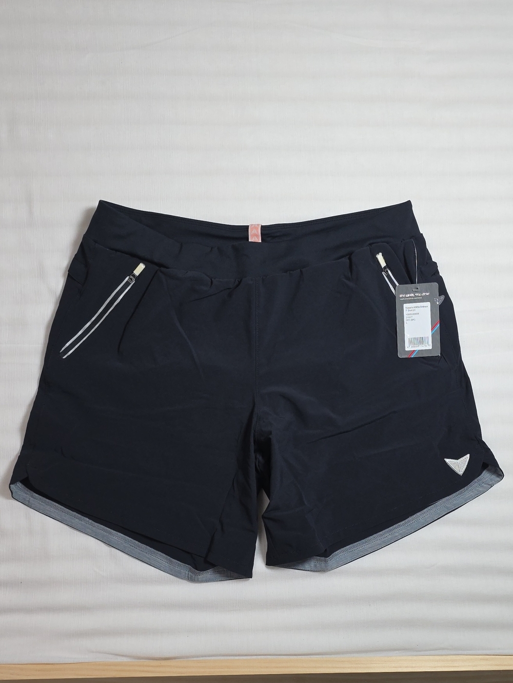0728 Korsa Womens Athletic Black Training‎ Shorts; Large